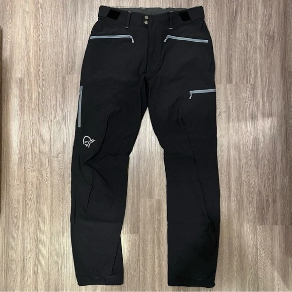 Norrona Men’s Falketind Flex1 Mountaineering Hiking Pants - Black Large - Picture 1 of 5